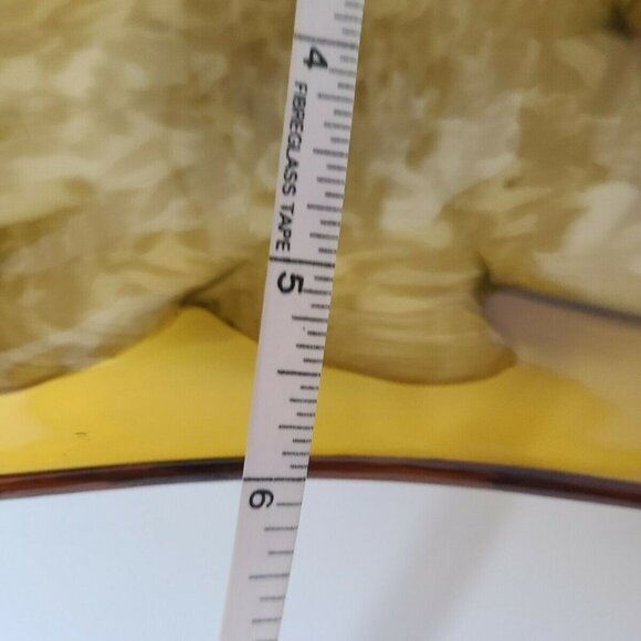 VINTAGE Gold White Swirl MidCentury Art Glass Dish - Picture 6 of 6